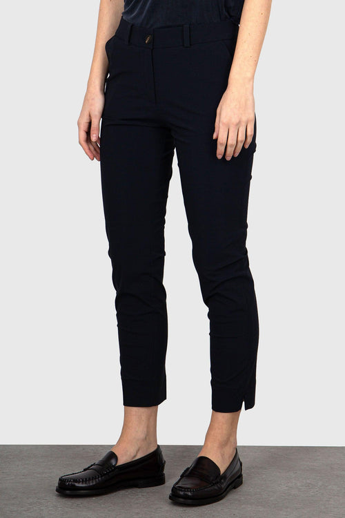 Revo Chino Wom Pant Blu Scuro Donna