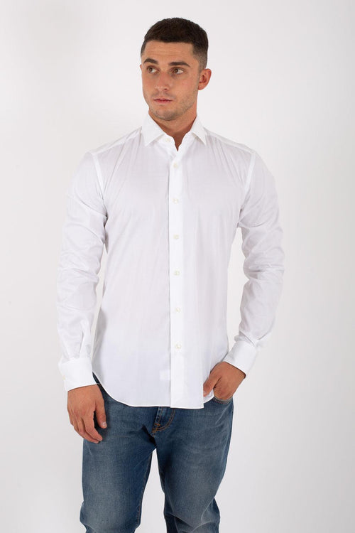 Camicia Classica Stretch Bianco Uomo - 1