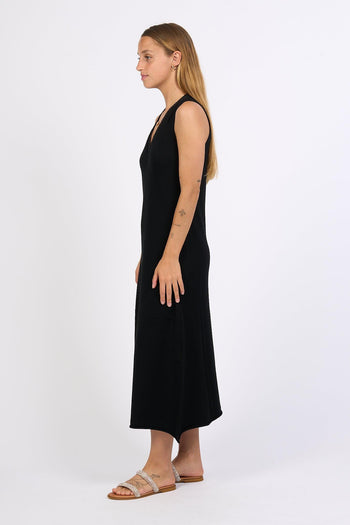 Abito In Maglia Nero Donna - 2