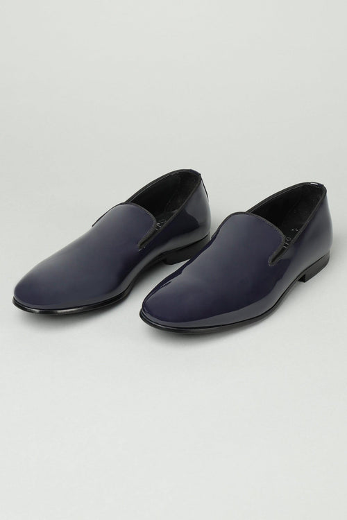 Mocassino in Vernice Blu Uomo 88082-18320 - 2