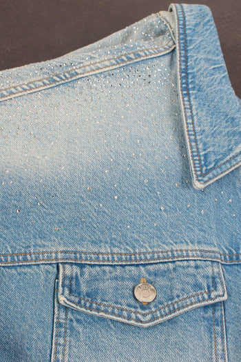 Giacca Denim Strass Denim Blue - 9