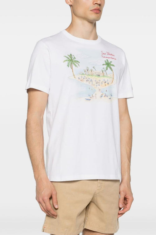 Saint Barth T-shirt Bianco Uomo Motivo Formentera - 2