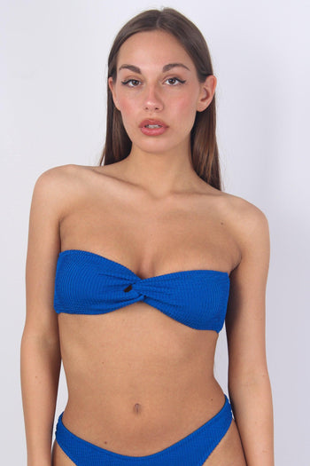 Costume Fascia Nodo Costine Bluette - 2