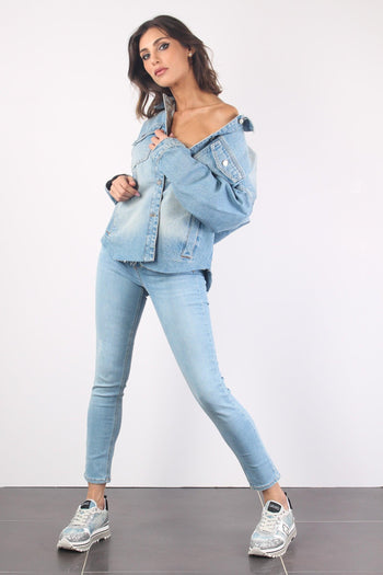 Giacca Denim Strass Denim Blue - 5