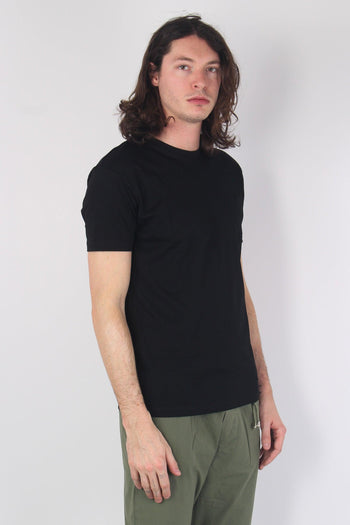 T-shirt Basica Cotone Black - 6