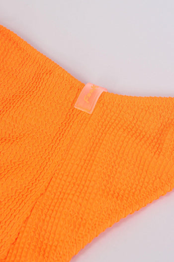 Slip Americano Costine Fisso Fluo Orange - 8