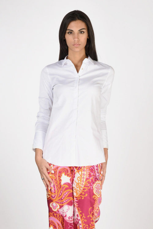 Camicia Colletto Bianco Donna