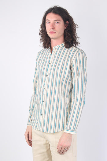 Camicia Coreana Riga Bastoncin Unico - 6