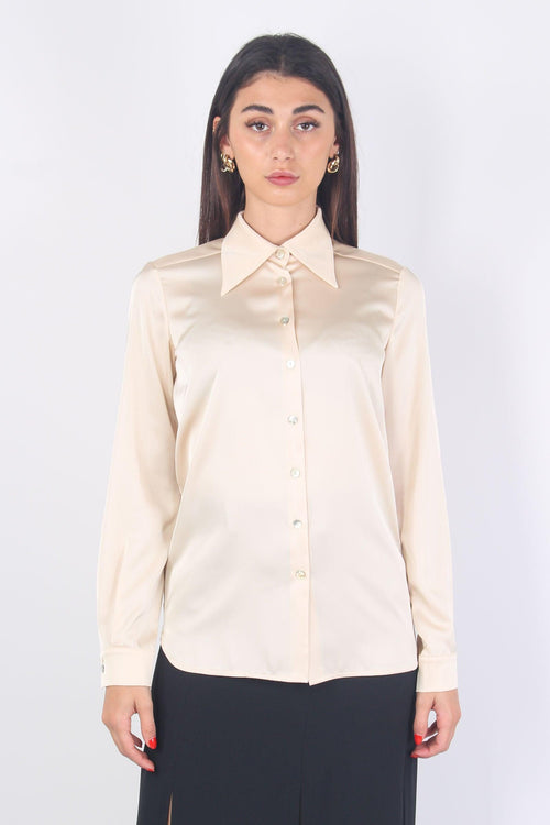 Camicia Effetto Raso Champagne