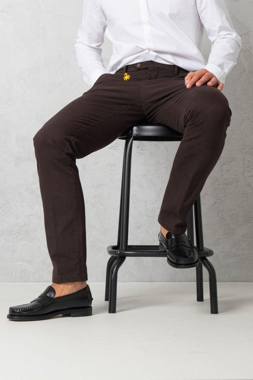 Pantalone slim in cotone stretch - 1