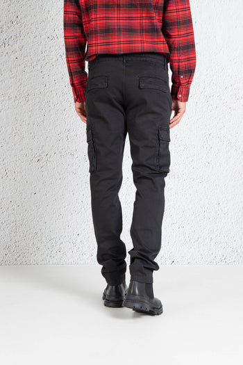 Pantalone Cargo Nero Uomo - 5