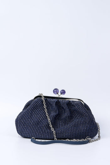 Weekend Pasticcino Bag M Fortuna Rafia Blu Donna - 2