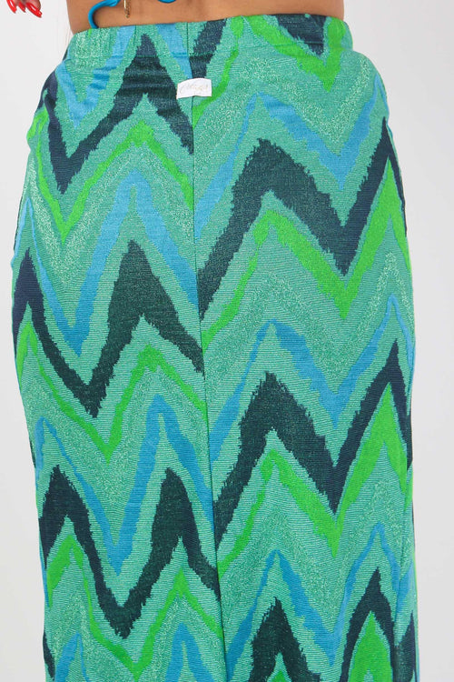 Gonna Spacco Chevron Chevron Verde - 2