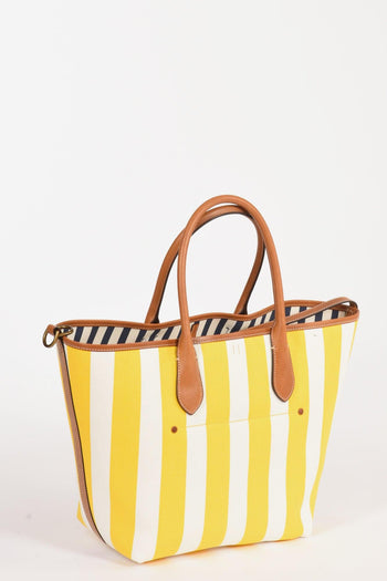 Borsa Bellport Bianco/giallo Donna - 6