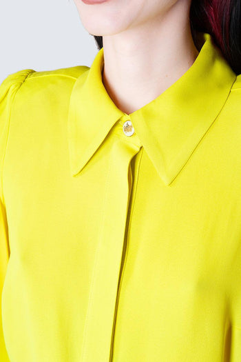 Camicia cropped con piercing - 5