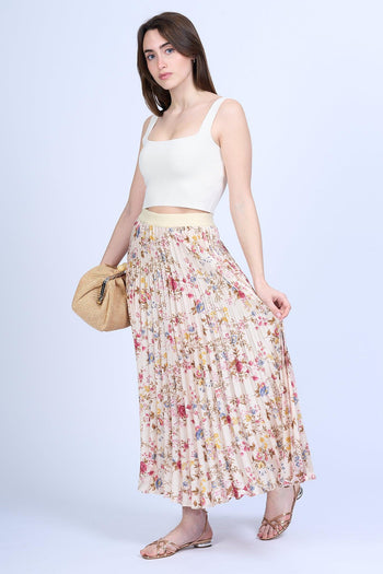Weekend Gonna PALIO Plisse' Fiori Beige Donna - 3