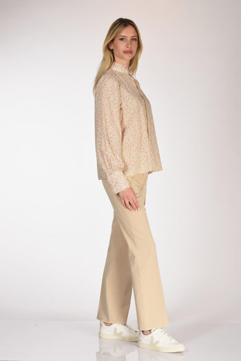 Camicia Fiori Beige/rosa/multicolor Donna - 4