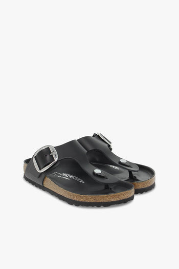 Sandalo basso GIZEH BIG BUCKLE in pelle nero - 5