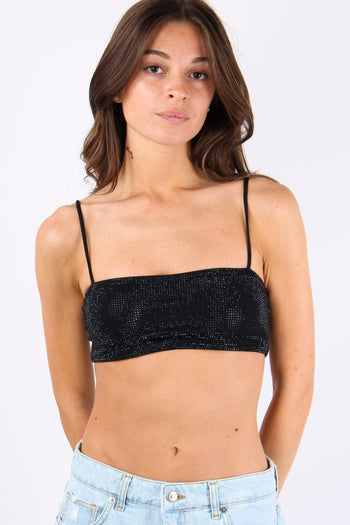 Costume Top Strass Nero - 7