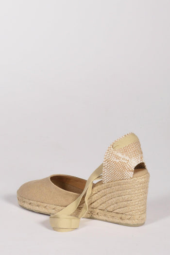 Espadrillas Zeppa Beige Scuro/beige Chiaro Donna - 4