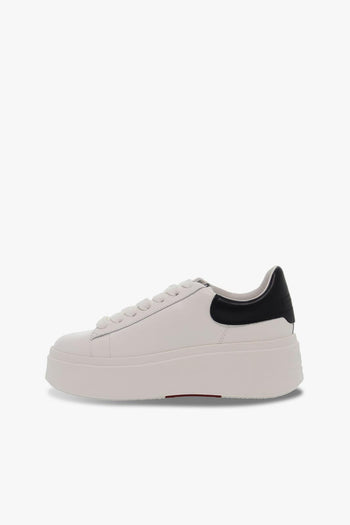 Sneakers MOBY in nappa bianco e nero - 3