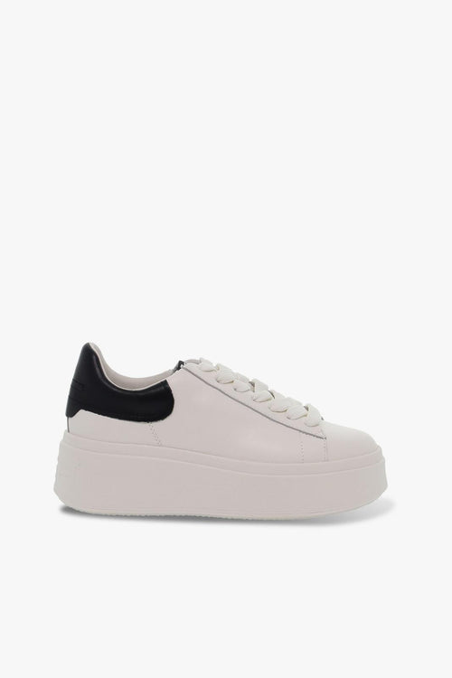 Sneakers MOBY in nappa bianco e nero