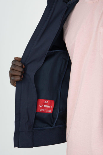 Giubbotto Shell-r Hooded Blu Scuro Uomo - 7