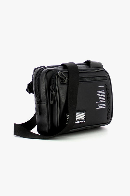 Donna Tracolla Crossover Camera Bag Postino Nero Uomo - 2