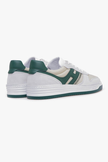 Sneaker H630 basket low in pelle e tessuto vintage - 3