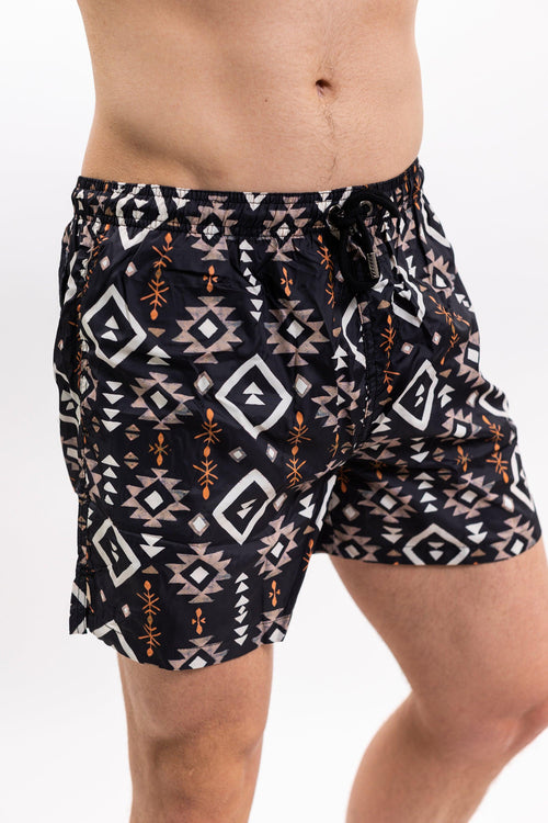 Classic Beachwear Uxmal Nero Uomo - 1