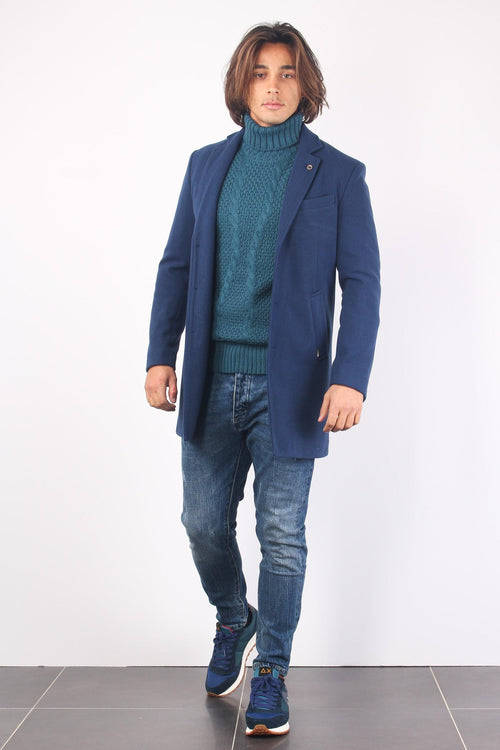 Cappotto Monopetto Navy - 1