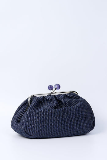 Weekend Pasticcino Bag M Fortuna Rafia Blu Donna - 3
