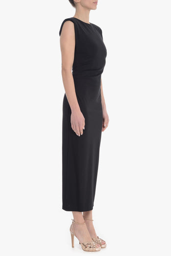 Abito Nero Donna Tubino Midi - 2