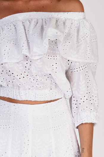 Top Monospalla Bianco Donna - 3