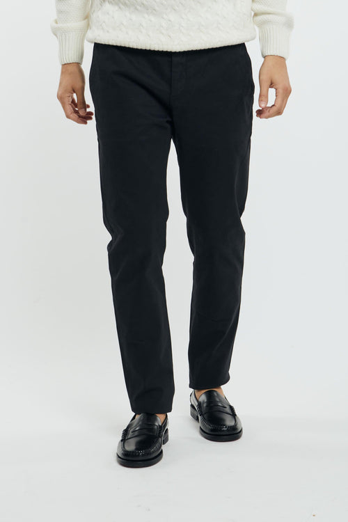 Pantalone Chino Mike in Cotone/Modal/Elastan Nero