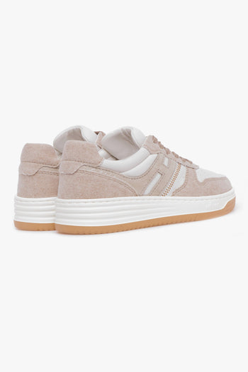 Sneaker H630 basket low in pelle e canvas - 3