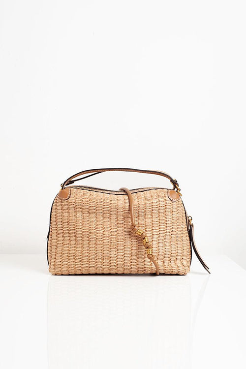 Borsa media in raffia Alifa