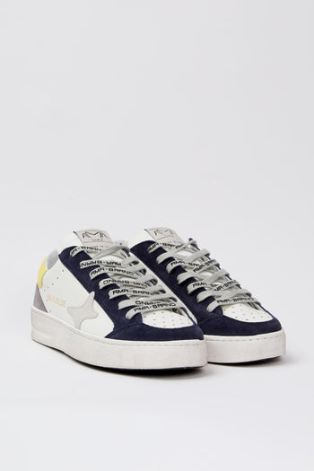 Sneaker Bianco/navy/giallo Uomo - 2