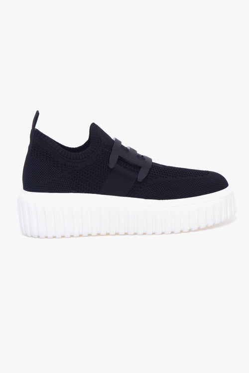 Snekaer H-stripe slip-on in tessuto elasticizzato con maxi "H"