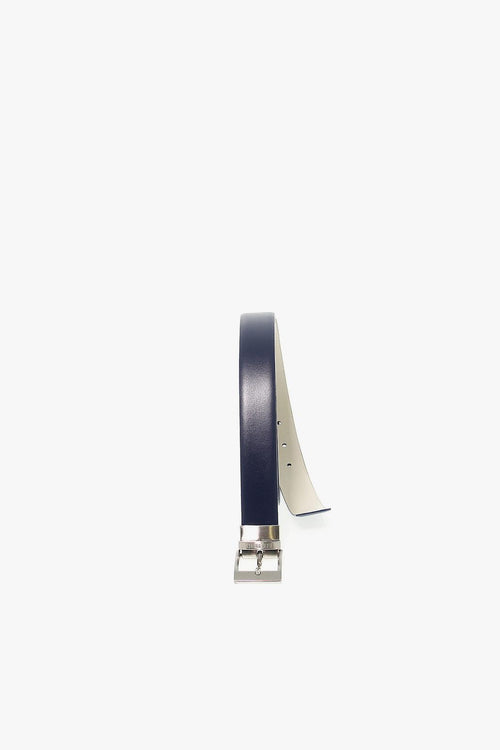 Cintura FORMAL METAL LOOP in pelle Uomo Cintura