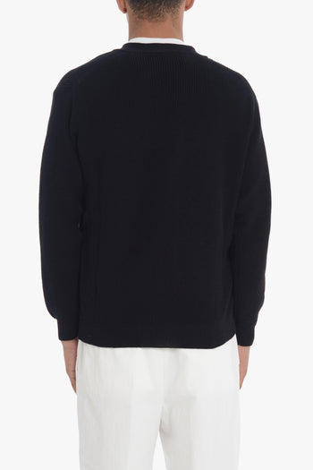 Cardigan Nero Uomo scollo a V - 3