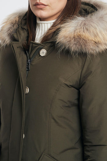 Artic Raccoon Parka Verde Donna - 5