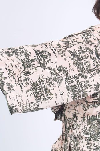 Giacca Kimono Fantasia Cipria/militare - 9