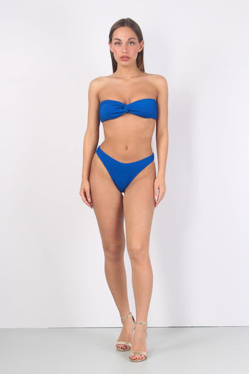 Costume Fascia Nodo Costine Bluette - 5