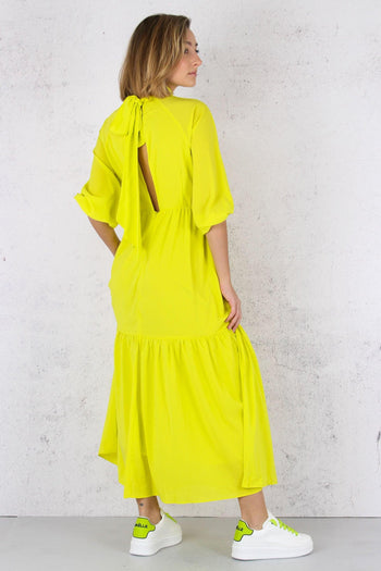 Abito Fiocco Dietro Balza Acid Yellow - 2