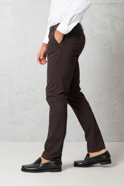 Pantalone slim in cotone stretch - 2