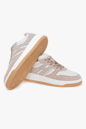 Sneaker H630 basket low in pelle e canvas - 4