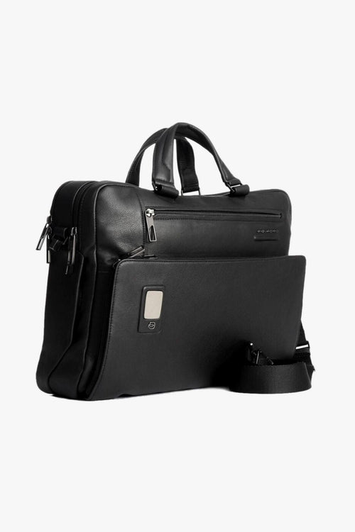 Donna Unisex Cartella Tracolla Due Manici Personalizzabile Porta Pc Laptop Nero Uomo