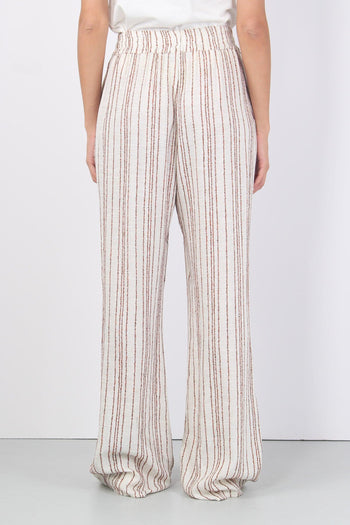 Pantalone Palazzo Riga Panna/coccio - 4