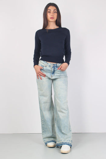 Girocollo Viscosa Ml Blue - 5